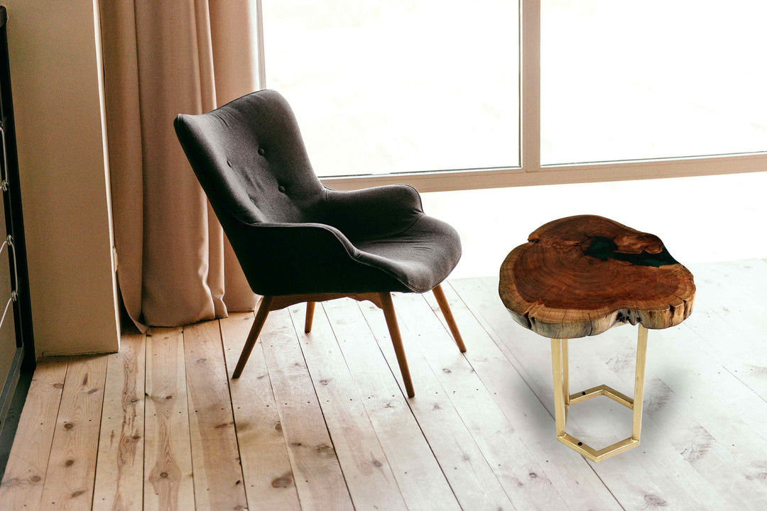 Epoxy Resin Exclusive Light weight Coffee Table (Set of 2)