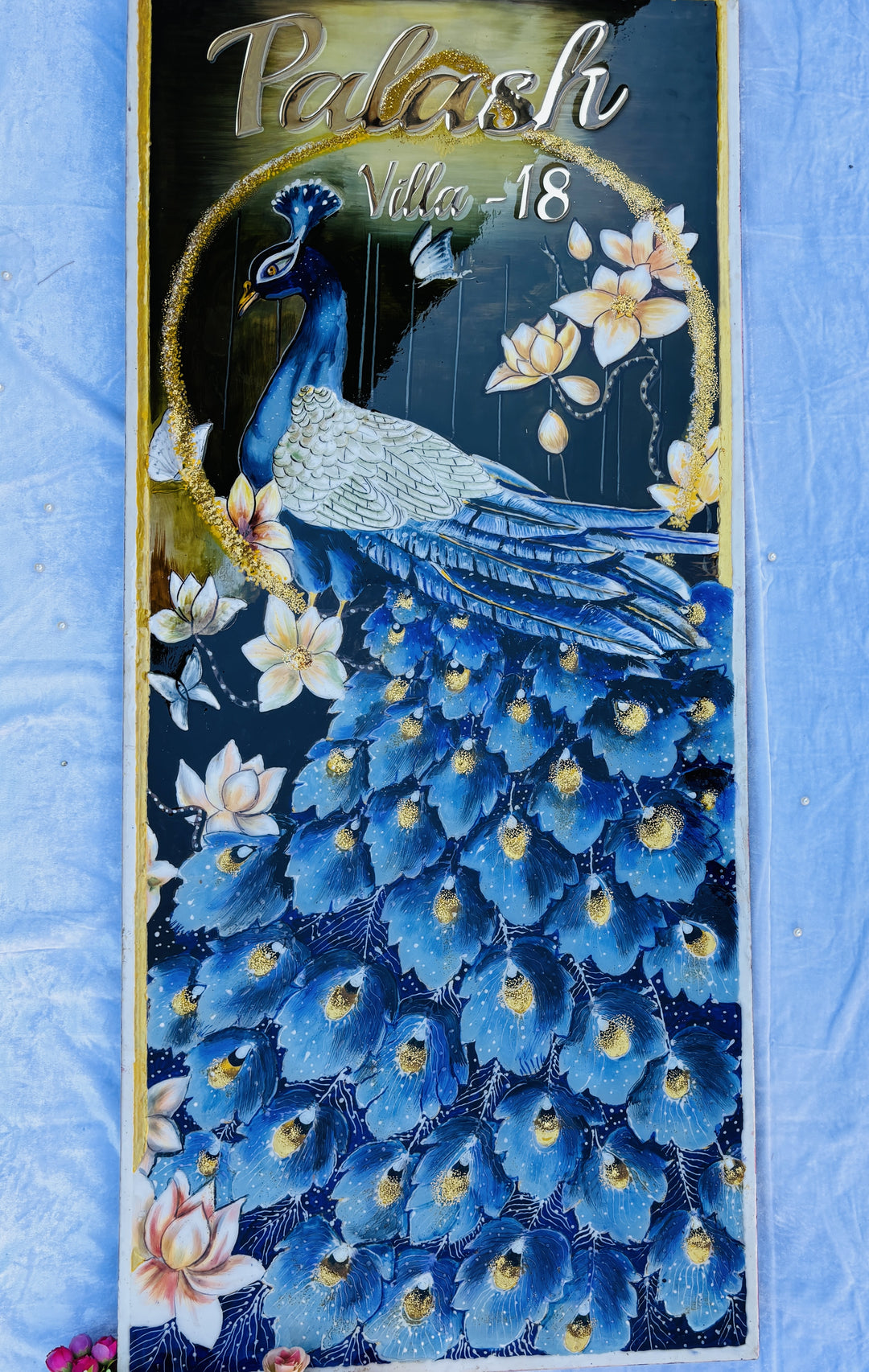 120 cm x 33,3 cm Epoxidharz-Wandmalerei, Tisch aus Kunstharz mit schwarzer Oberfläche und Walnussplatte, Tisch aus Flussstrand-Tischen für Ess-, Besprechungs- und Kaffeetische aus Holz