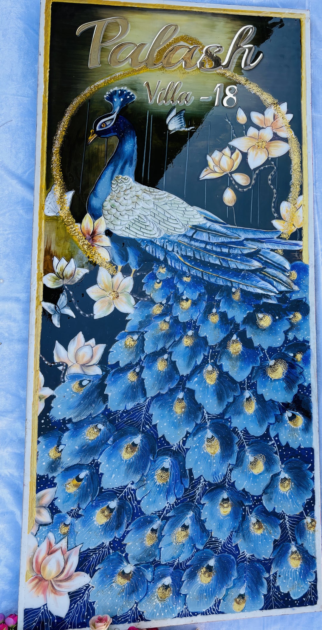 120 cm x 33,3 cm Epoxidharz-Wandmalerei, Tisch aus Kunstharz mit schwarzer Oberfläche und Walnussplatte, Tisch aus Flussstrand-Tischen für Ess-, Besprechungs- und Kaffeetische aus Holz